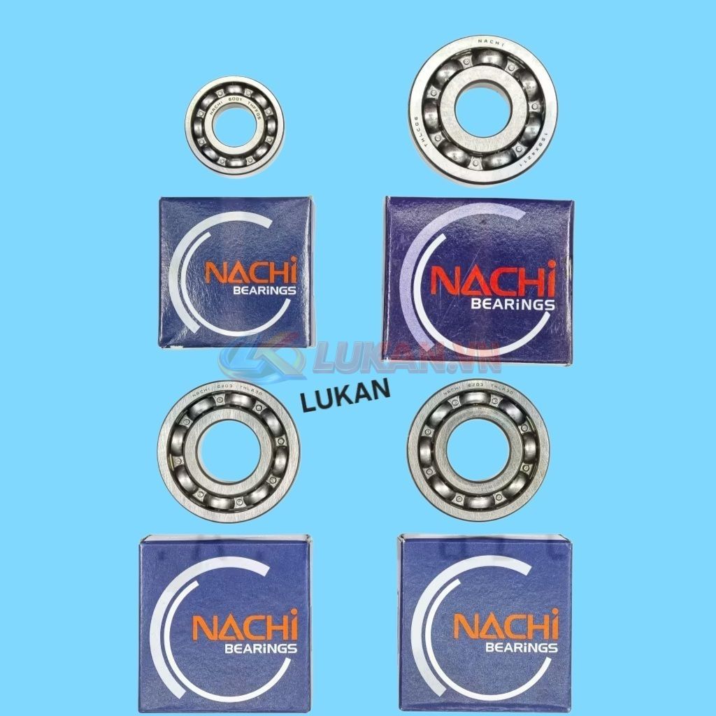Bộ 4 vòng bi, bạc đạn nhông số DREAM, WAVE, FUTURE, CUB... chính hãng NACHI