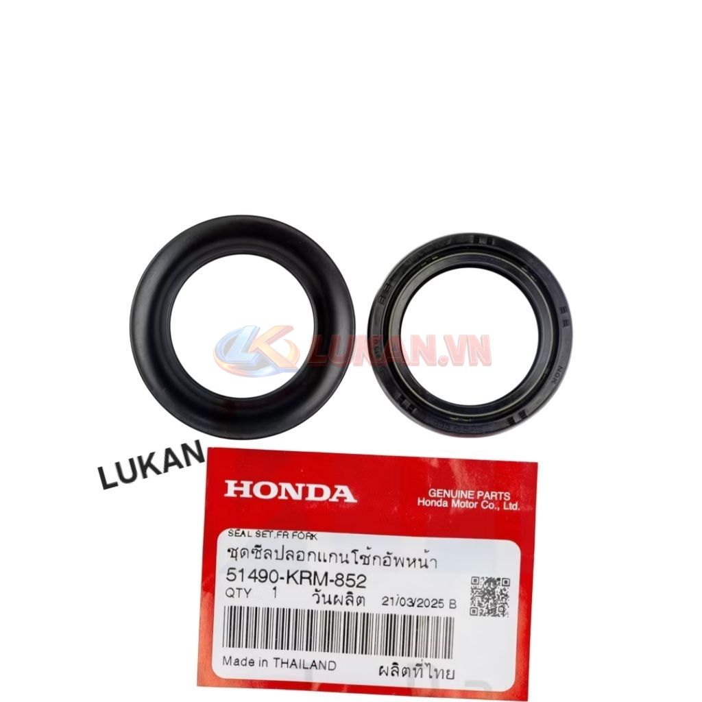 2 Phốt, phớt ti phuộc trước, giảm sóc WINNER, SONIC, CBR 150, MSX... zin 51490-KRM-852 - Ảnh 5