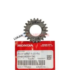 Bánh răng, nhông số 4 cốt tải WAVE S110, RSX, BLADE, A110... 22T zin 23481-KWW-740, K03-H10