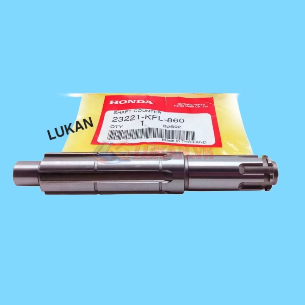 Trục cốt số, nhông tải xe WAVE Thái 110, FUTURE 1... zin 23221-KFL-860 - Ảnh 2