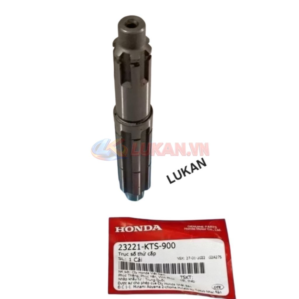 Trục cốt số, nhông tải xe WAVE A, RS, S100, RSX... zin 23221-KTS-900 - Ảnh 3