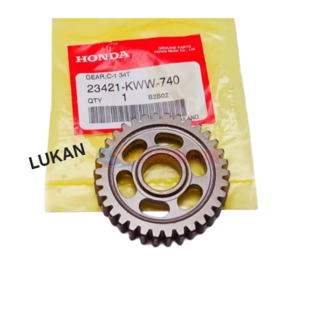 Bánh răng, nhông số 1 cốt tải WAVE S110, RSX, BLADE, A110... 34T zin 23421-KWW-740, 23421-K03-H10 - Ảnh 3