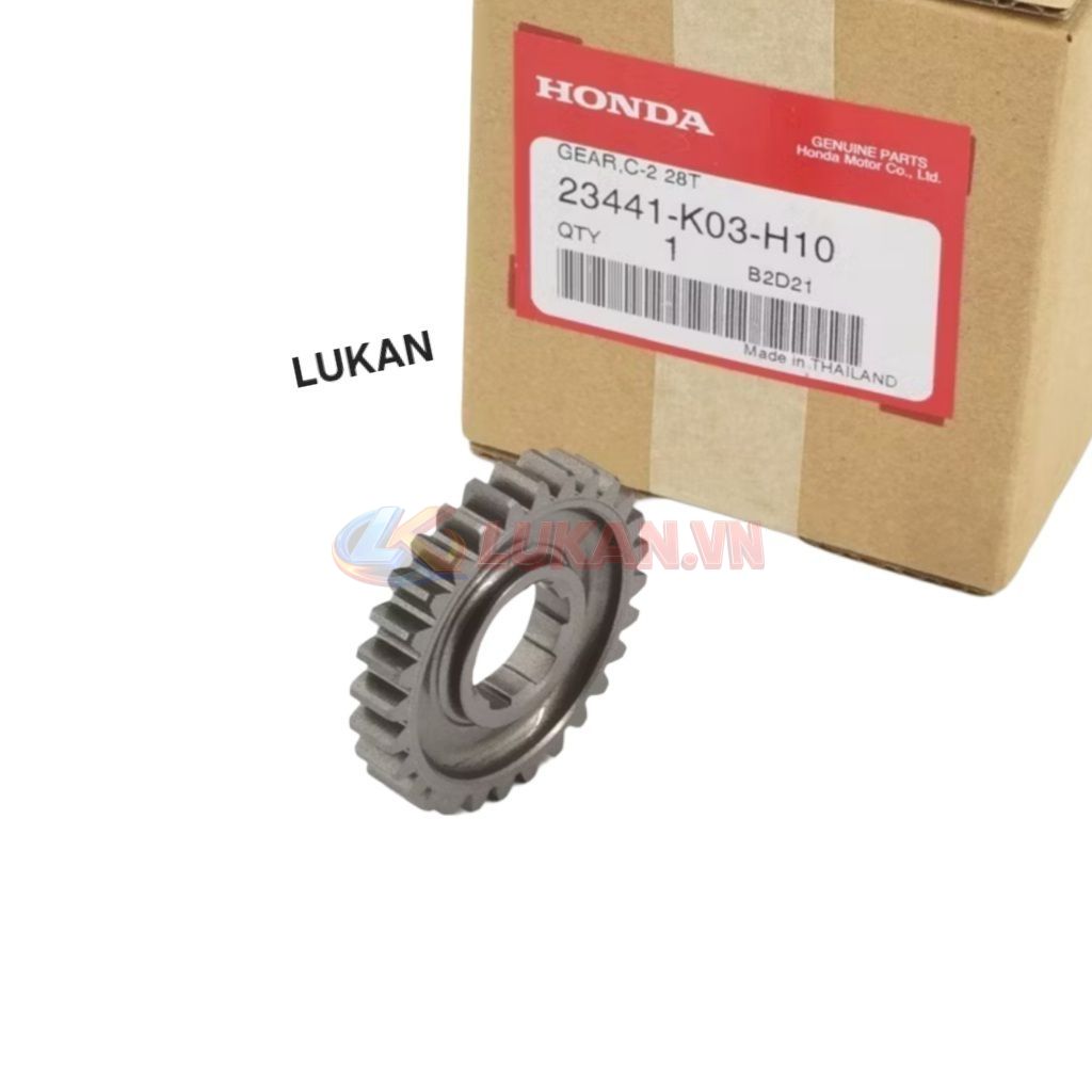 Bánh răng, nhông số 2 cốt tải WAVE S110, RSX, BLADE, A110... 28T zin 23441-KWW-B10, 23441-K03-H10 - Ảnh 4