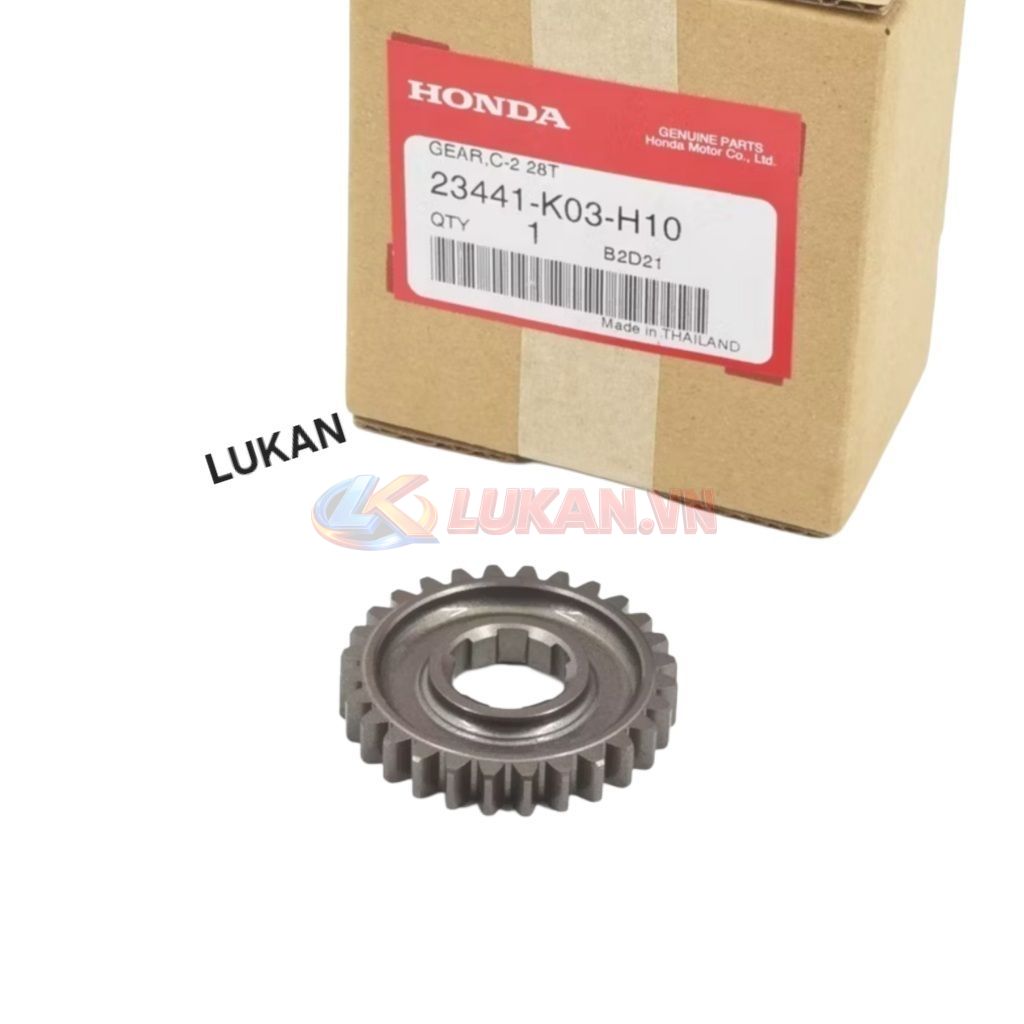 Bánh răng, nhông số 2 cốt tải WAVE S110, RSX, BLADE, A110... 28T zin 23441-KWW-B10, 23441-K03-H10 - Ảnh 5