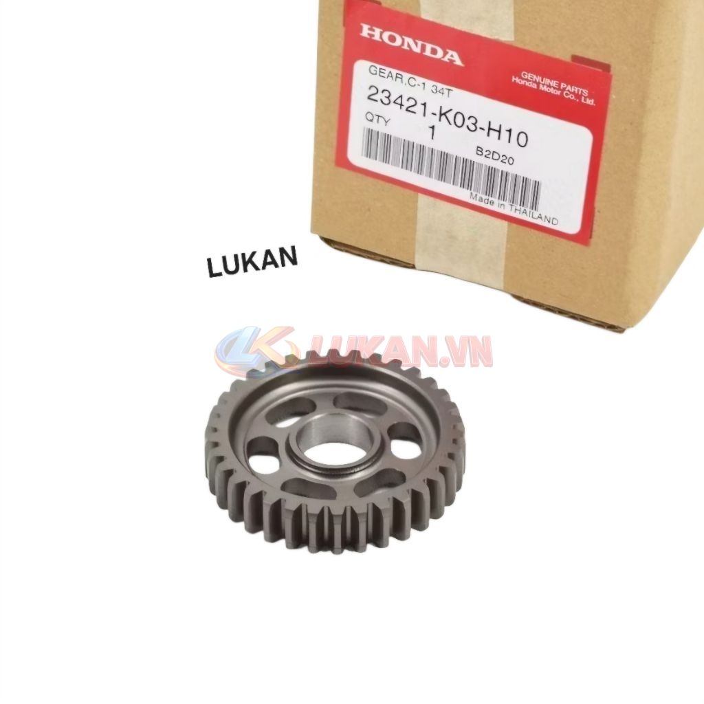 Bánh răng, nhông số 1 cốt tải WAVE S110, RSX, BLADE, A110... 34T zin 23421-KWW-740, 23421-K03-H10 - Ảnh 5