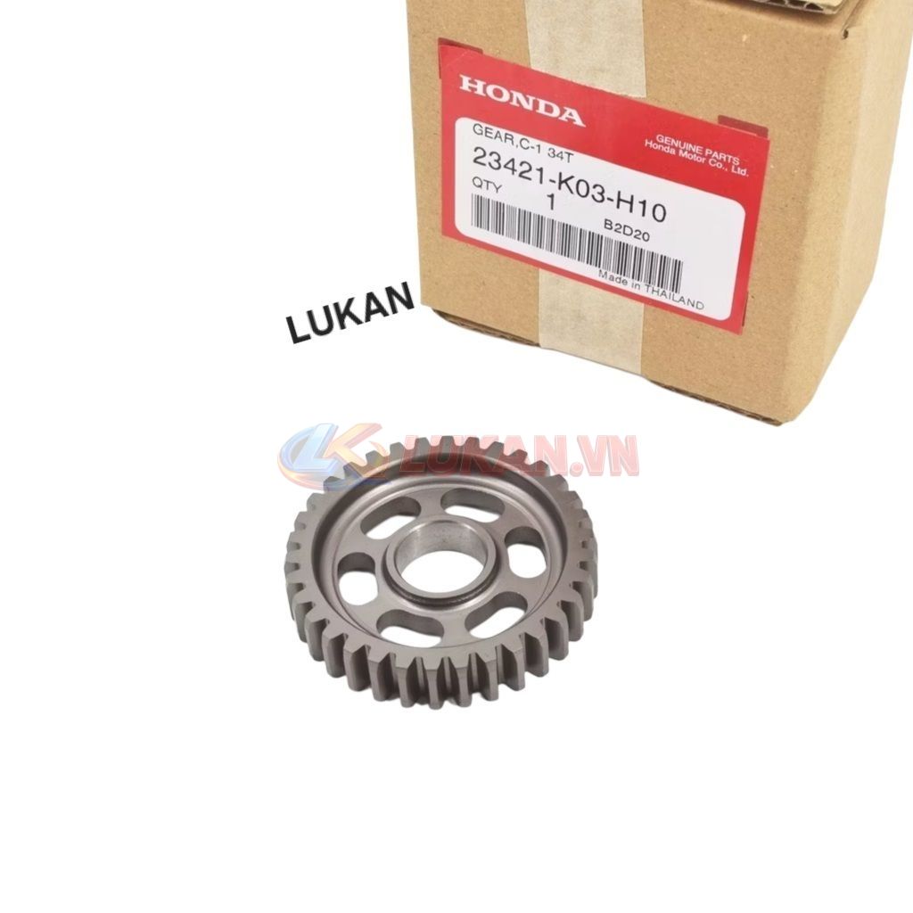 Bánh răng, nhông số 1 cốt tải WAVE S110, RSX, BLADE, A110... 34T zin 23421-KWW-740, 23421-K03-H10 - Ảnh 6