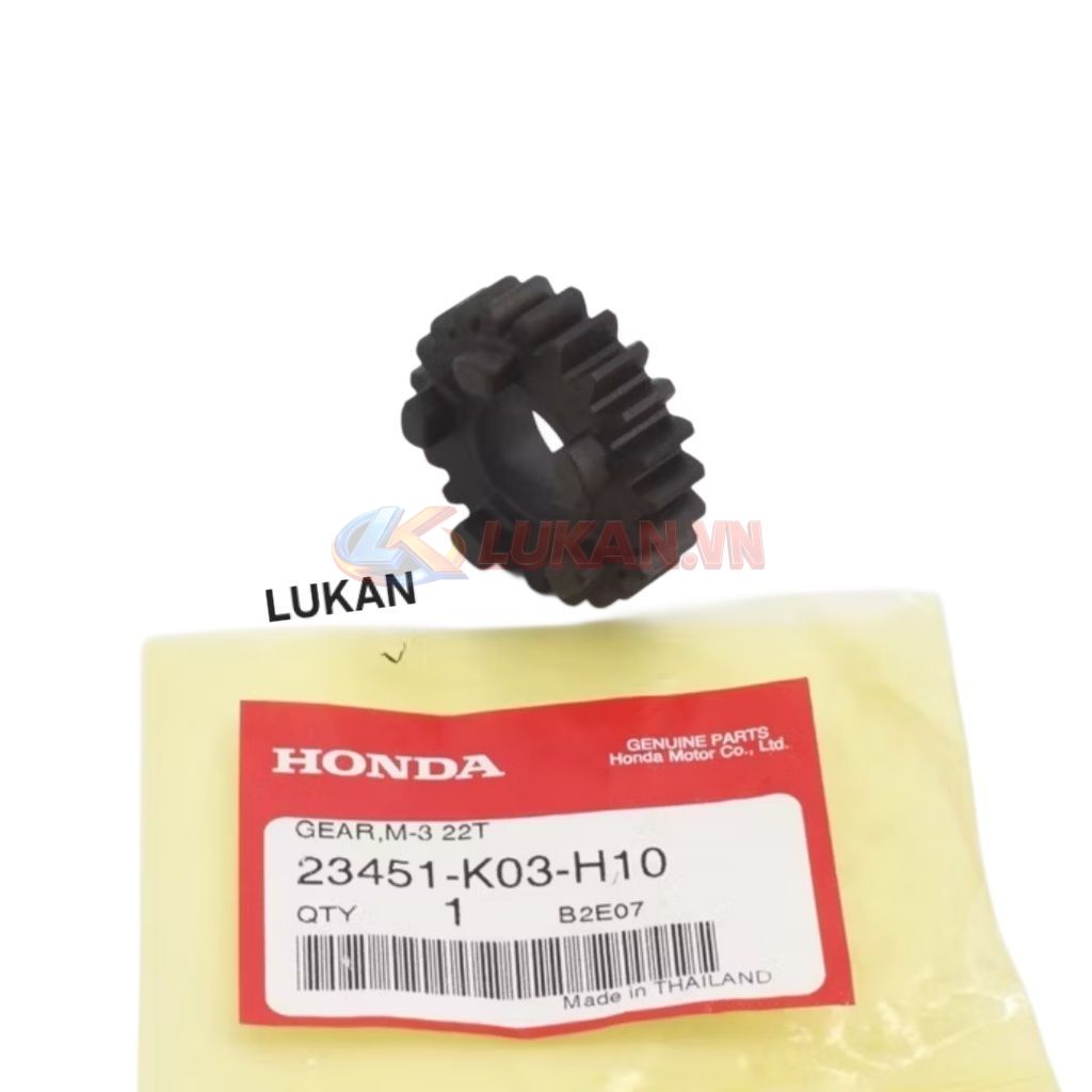 Bánh răng, nhông số 3 cốt nồi WAVE S110, RSX, BLADE, A110... 22T zin 23451-KWW-740, 23451-K03-H10 - Ảnh 3
