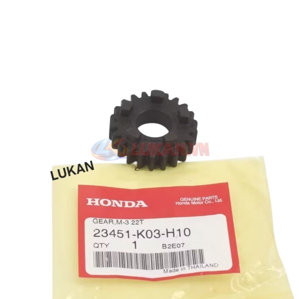 Bánh răng, nhông số 3 cốt nồi WAVE S110, RSX, BLADE, A110... 22T zin 23451-KWW-740, 23451-K03-H10 - Ảnh 5