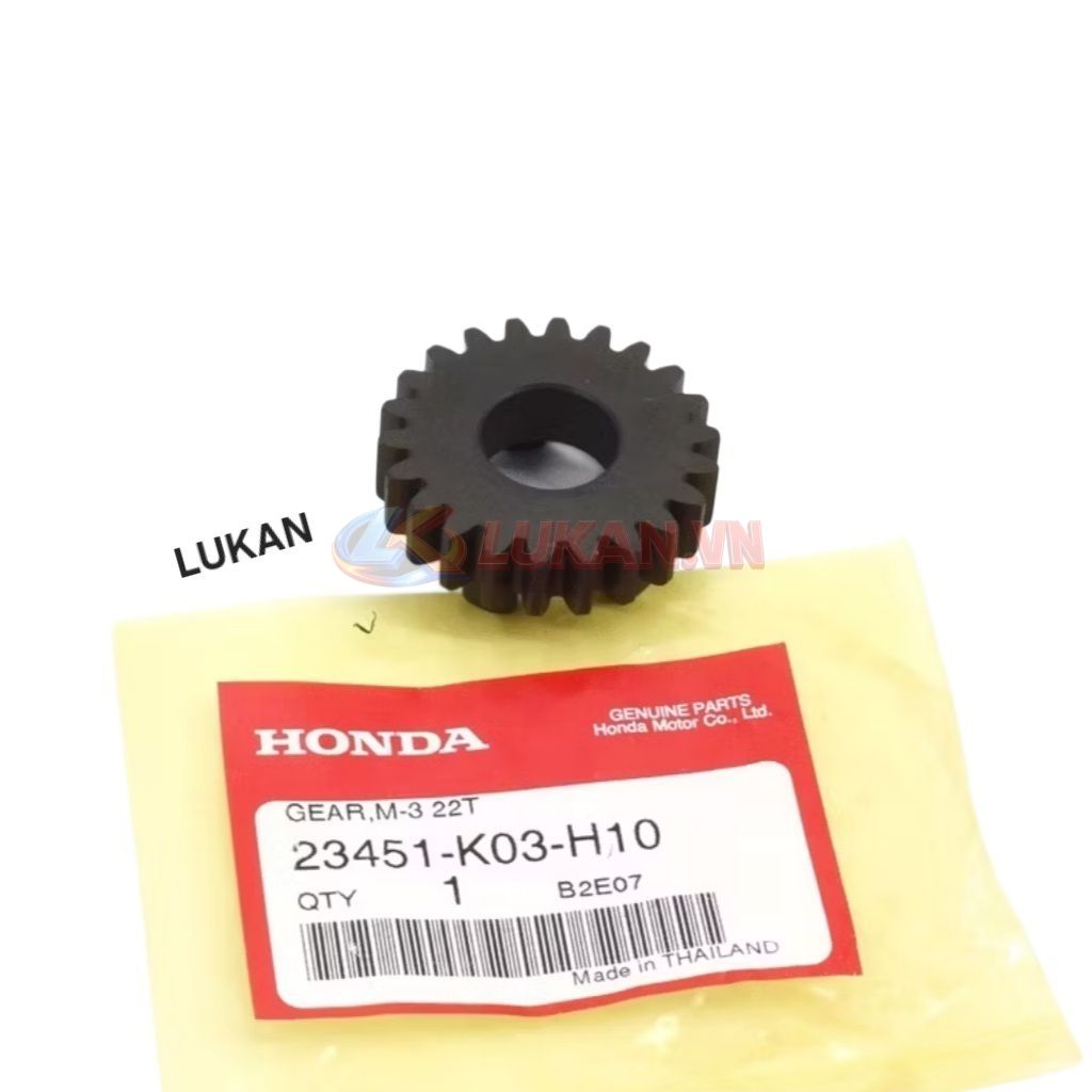 Bánh răng, nhông số 3 cốt nồi WAVE S110, RSX, BLADE, A110... 22T zin 23451-KWW-740, 23451-K03-H10 - Ảnh 6