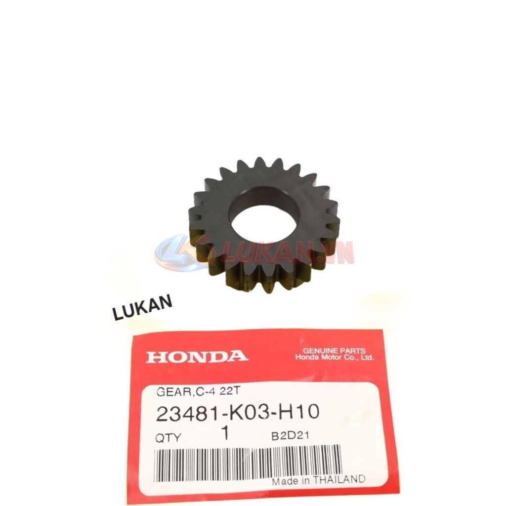Bánh răng, nhông số 4 cốt tải WAVE S110, RSX, BLADE, A110... 22T zin 23481-KWW-740, K03-H10 - Ảnh 5