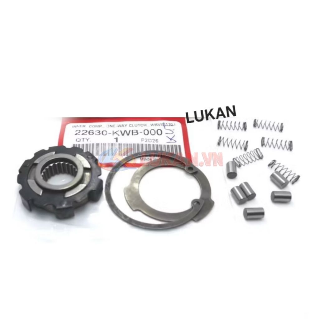 Bộ khâu bi rế chuông nồi côn, ly hợp xe WAVE RSX 110... zin 22630-KWB-000 - Ảnh 3