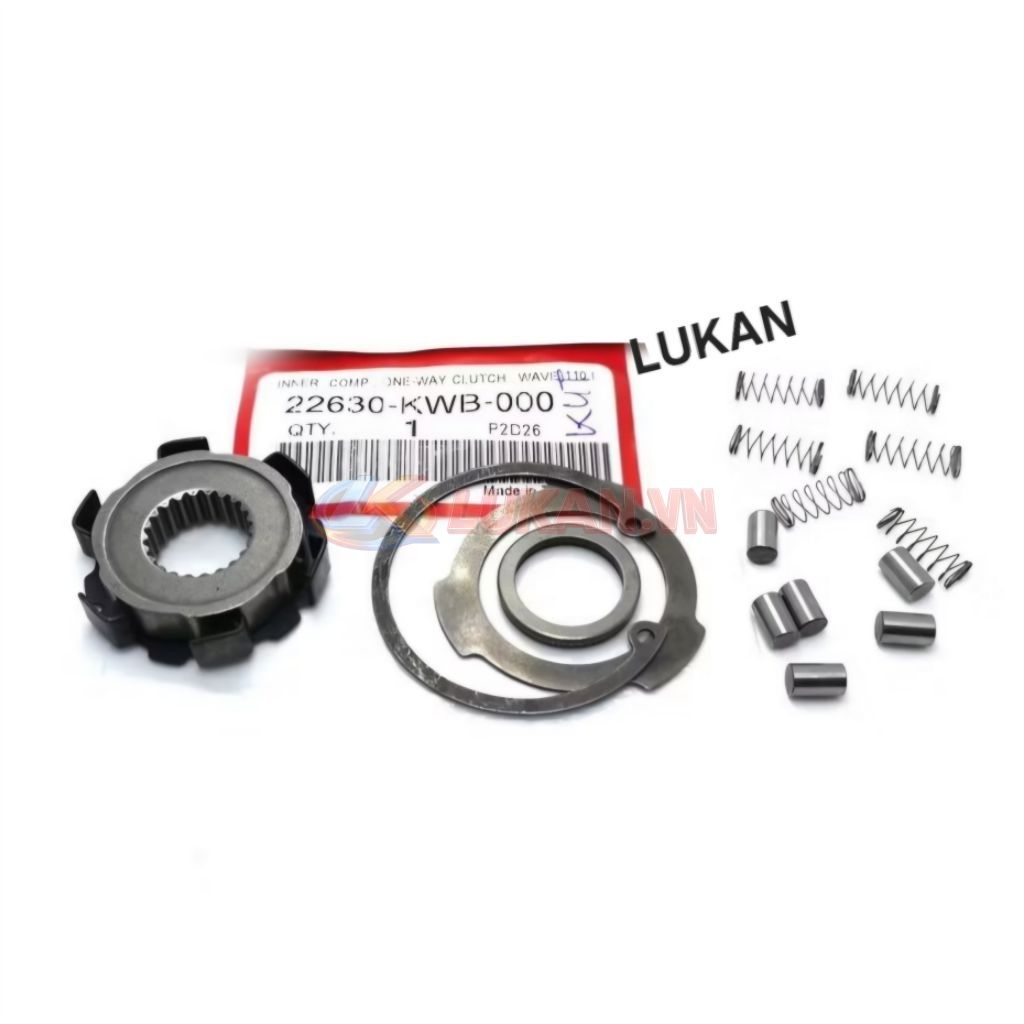 Bộ khâu bi rế chuông nồi côn, ly hợp xe WAVE RSX 110... zin 22630-KWB-000 - Ảnh 4