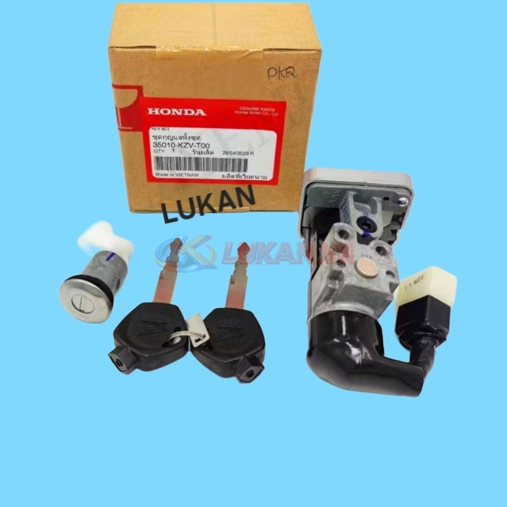 Bộ ổ khóa, công tắc điện xe Super DREAM 110.... zin 35010-KZV-T00 - Ảnh 4