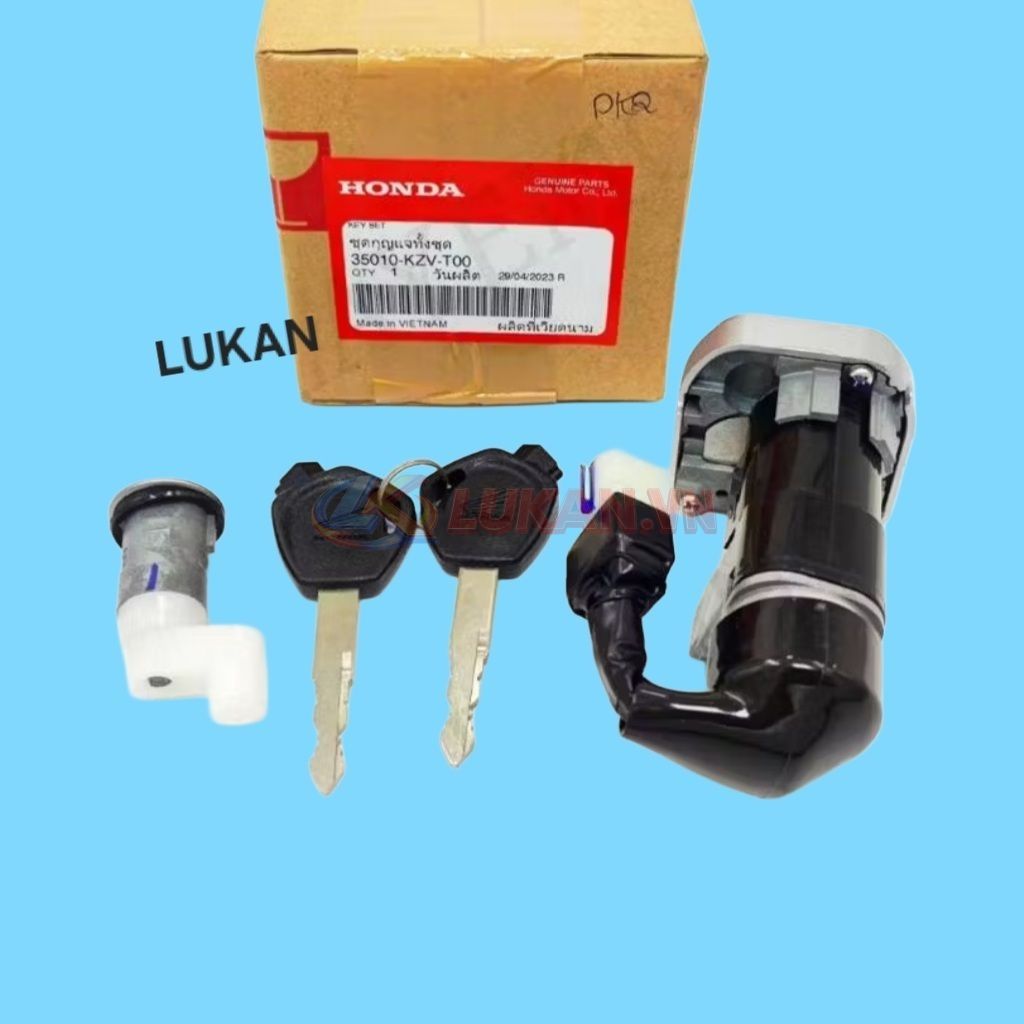 Bộ ổ khóa, công tắc điện xe Super DREAM 110.... zin 35010-KZV-T00 - Ảnh 5