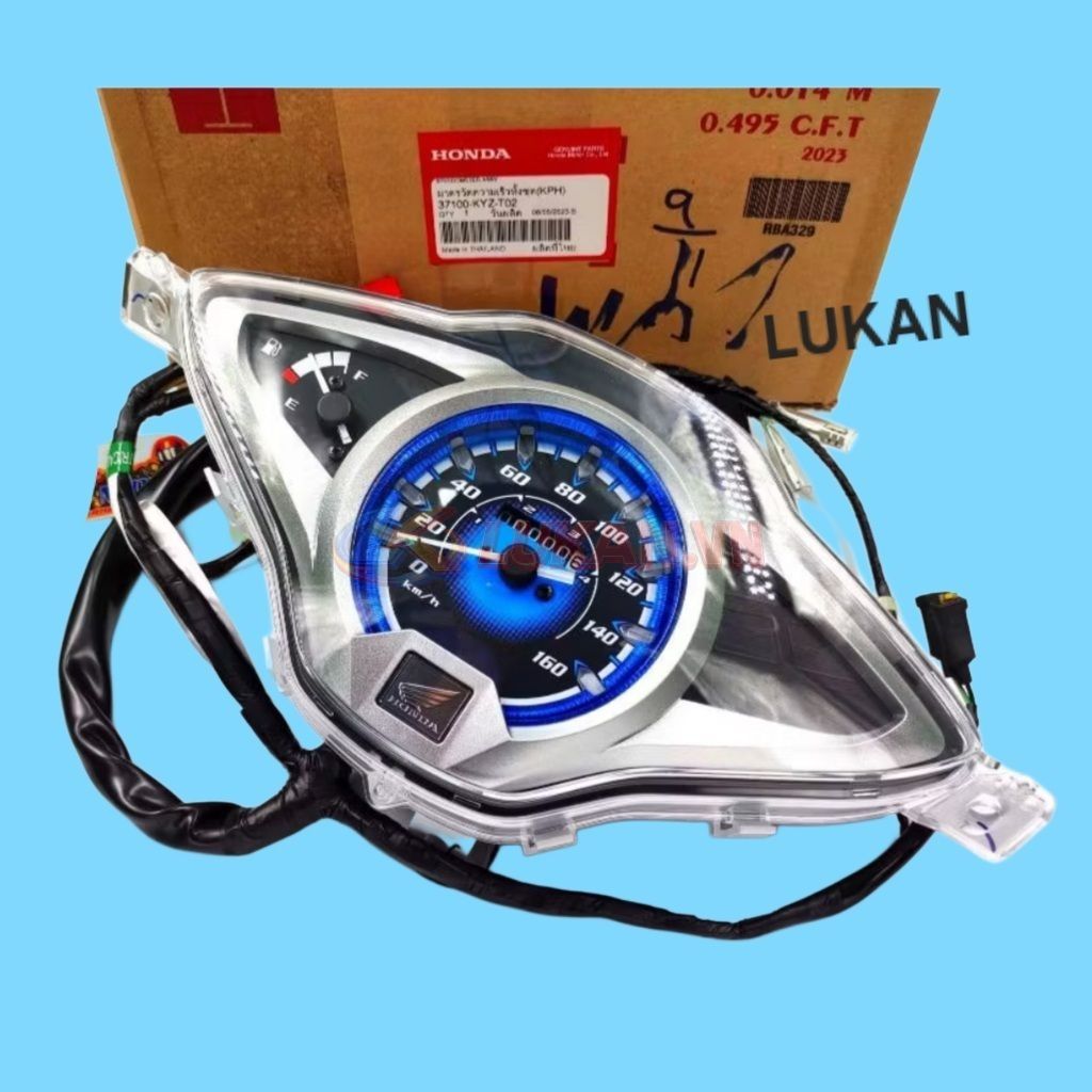 Cụm đồng hồ, công tơ mét xe FUTURE MẬP, LED 125... Xanh zin 37100-KYZ-T02 - Ảnh 2