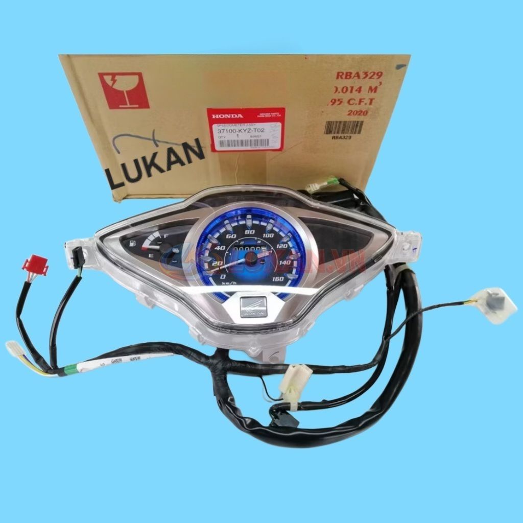 Cụm đồng hồ, công tơ mét xe FUTURE MẬP, LED 125... Xanh zin 37100-KYZ-T02 - Ảnh 6