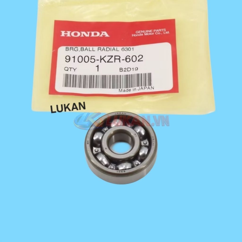 Vòng bi, bạc đạn xe máy.... 6301 zin chính hãng 91005-KZR-602 - Ảnh 4