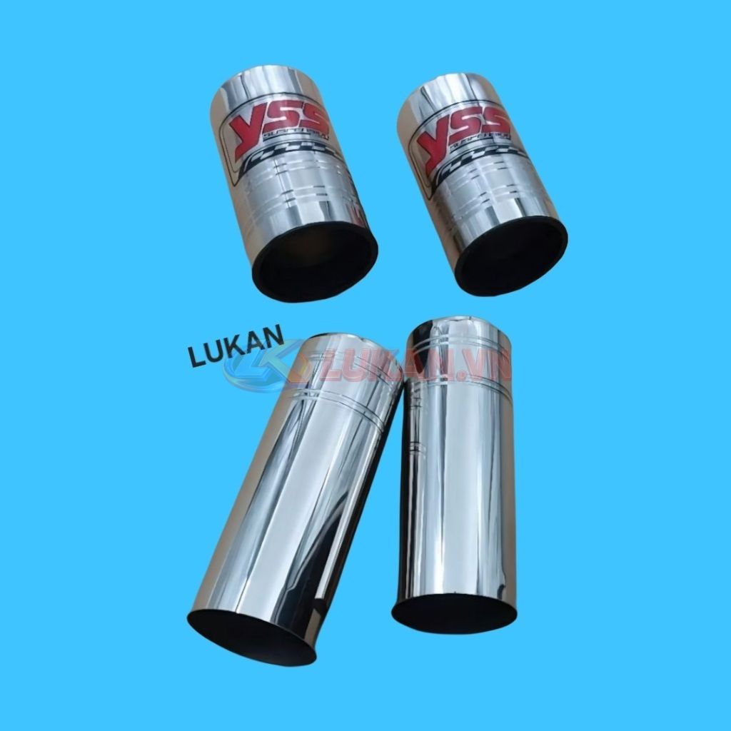 Cặp ống xi inox, võ bọc phuộc sau WAVE S110, RSX, BLADE, A110.... YSS - Ảnh 3