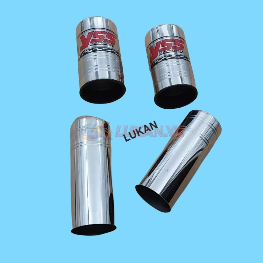 Cặp ống xi inox, võ bọc phuộc sau WAVE S110, RSX, BLADE, A110.... YSS - Ảnh 2