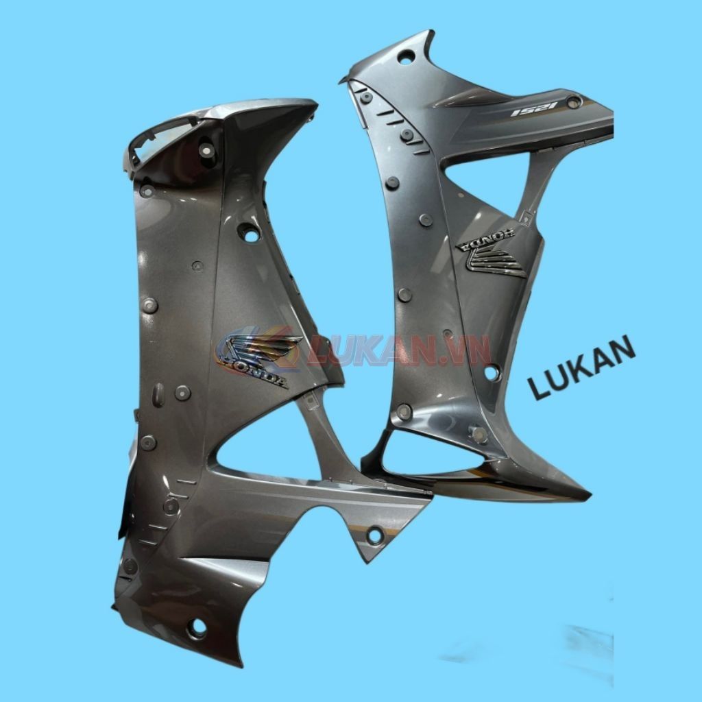 Cặp nhựa bững cánh yếm trong xe FUTURE NEO 125.... Xám logo cánh chim zin