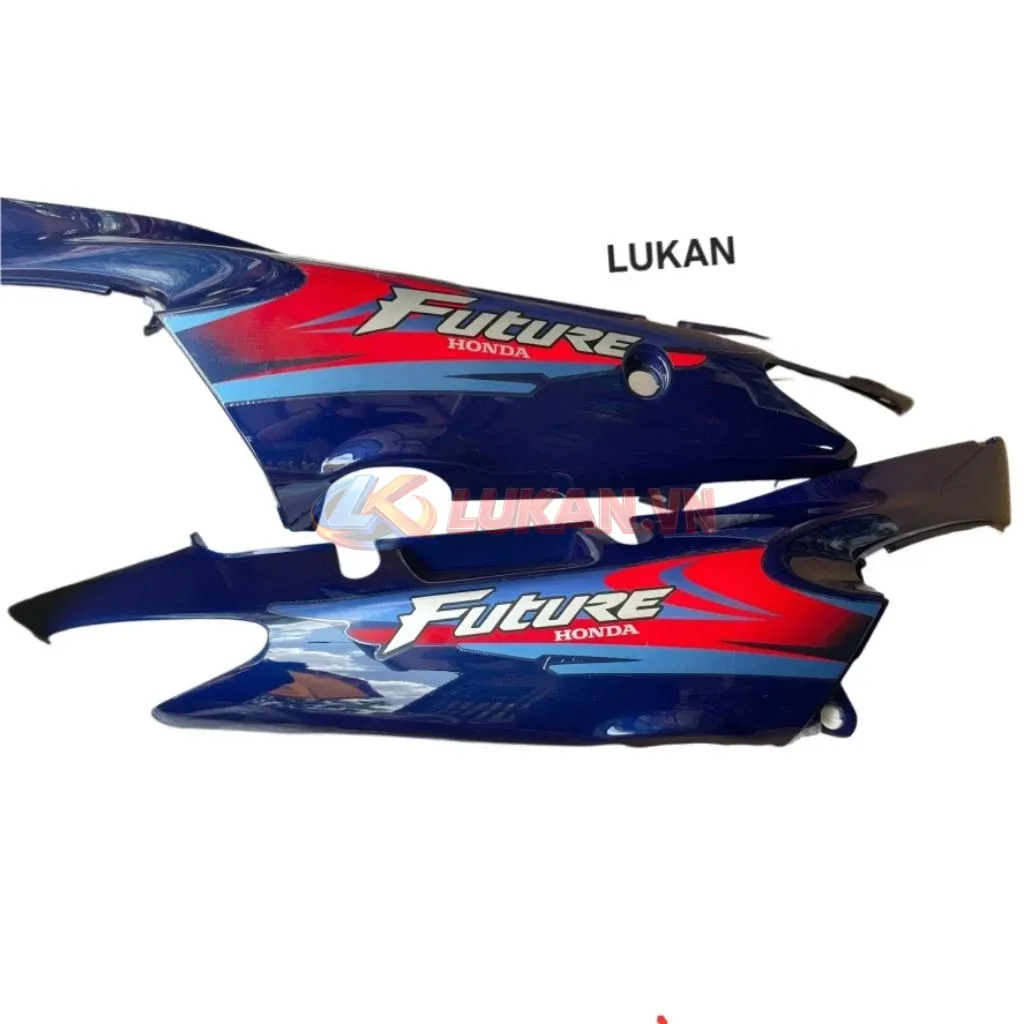Cặp nhựa ốp thân sườn xe FUTURE 1 đời đầu Xanh mực zin - Ảnh 3