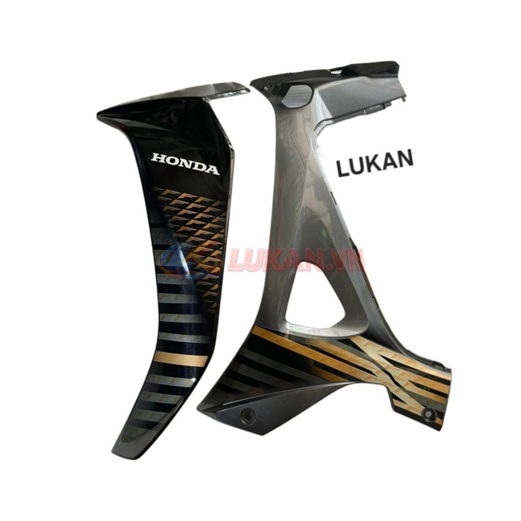 Cặp nhựa bững cánh yếm xe WAVE BLADE 110... Đen zin - Ảnh 2