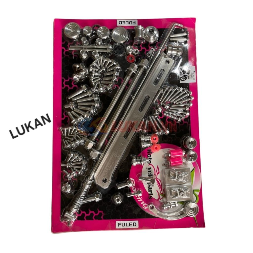 Full Bộ ốc saylaza dàn áo inox CNC xe FUTURE MẬP, LED, WAVE 125i.... - Ảnh 2