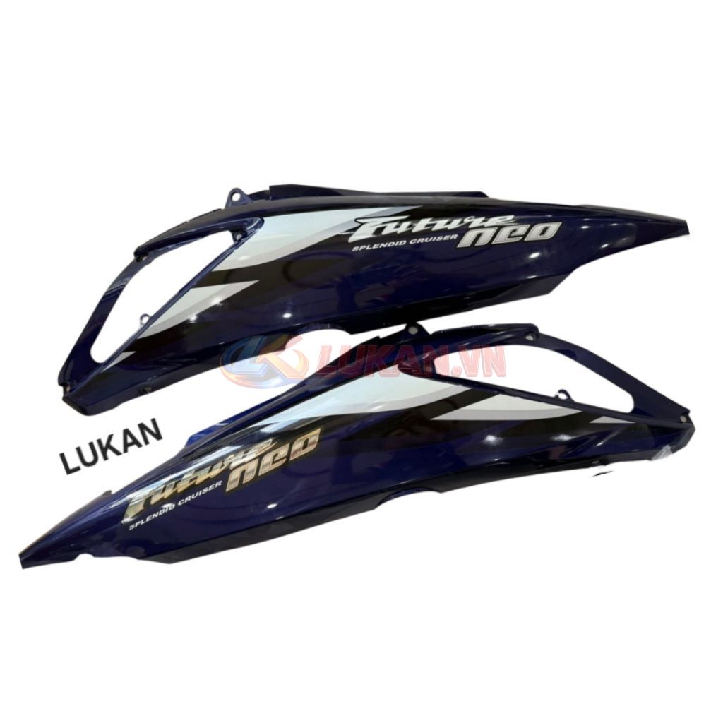 Cặp nhựa ốp thân sườn xe FUTURE NEO 125... Xanh cánh chim zin - Ảnh 2