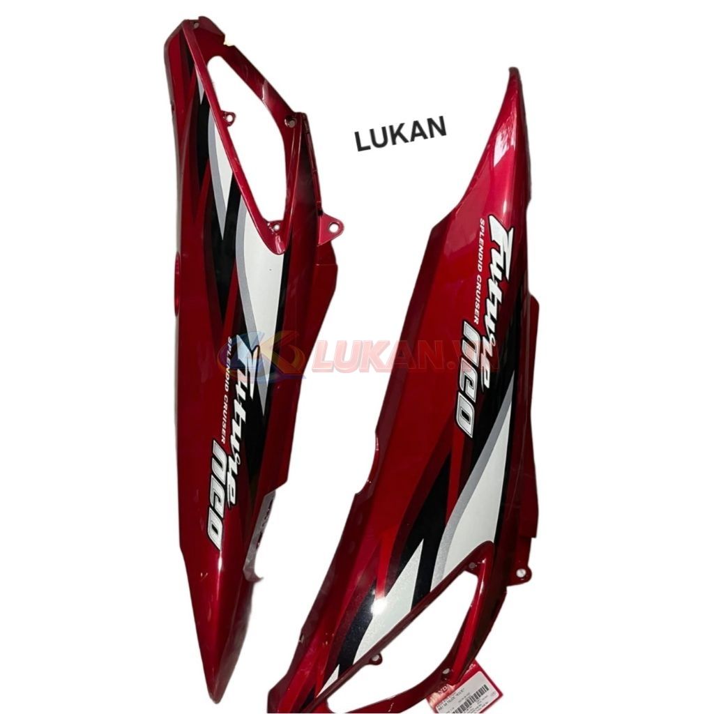 Cặp nhựa ốp thân sườn xe FUTURE NEO 125 Đỏ trắng zin chính hãng - Ảnh 4