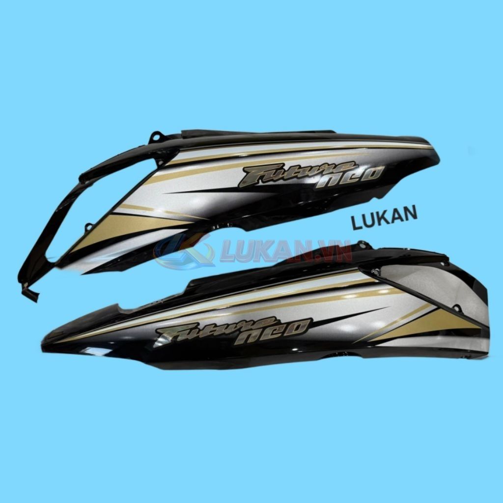 Cặp nhựa ốp sườn xe FUTURE NEO 125... Đen zin chính hãng - Ảnh 4