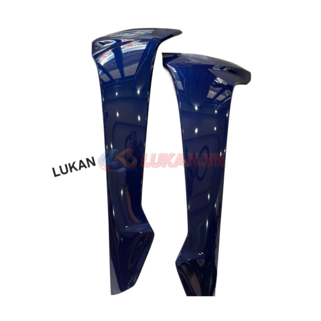 Cặp nhựa ốp bửng, cánh yếm ngoài xe WAVE A, ALPHA 110... Xanh mực zin