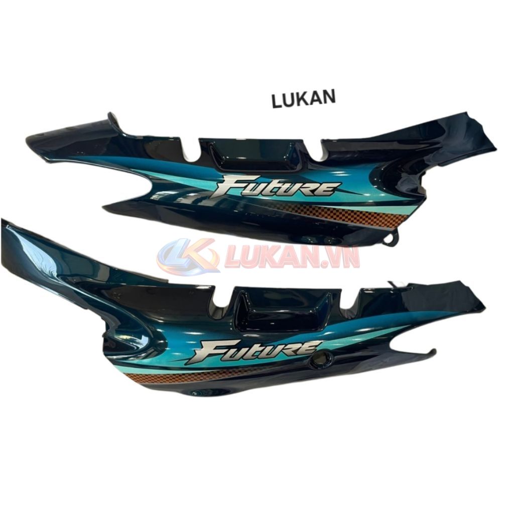 Cặp nhựa ốp thân sườn xe FUTURE 1 đời đầu Xanh nhớt zin