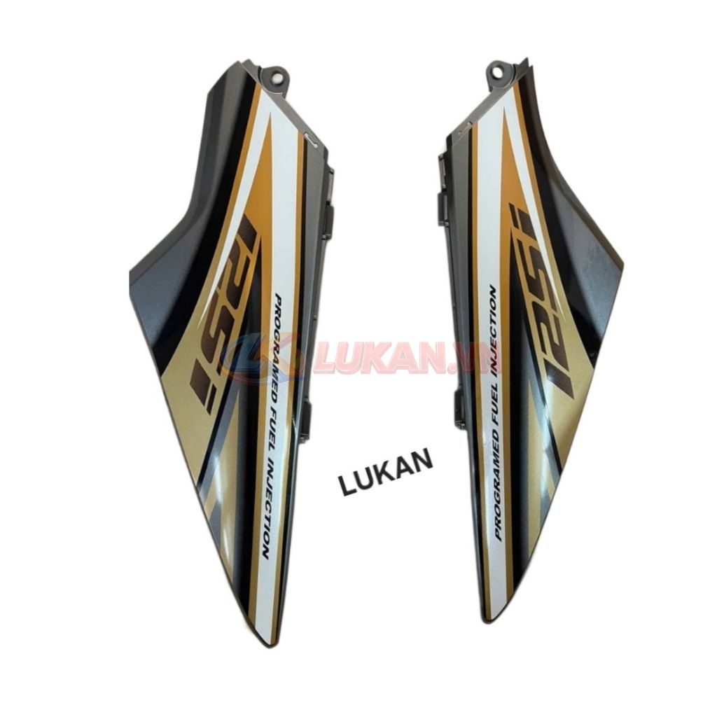 Cặp nhựa ốp bụng, cốp dưới xe FUTURE NEO 125... Xám zin chính hãng - Ảnh 5