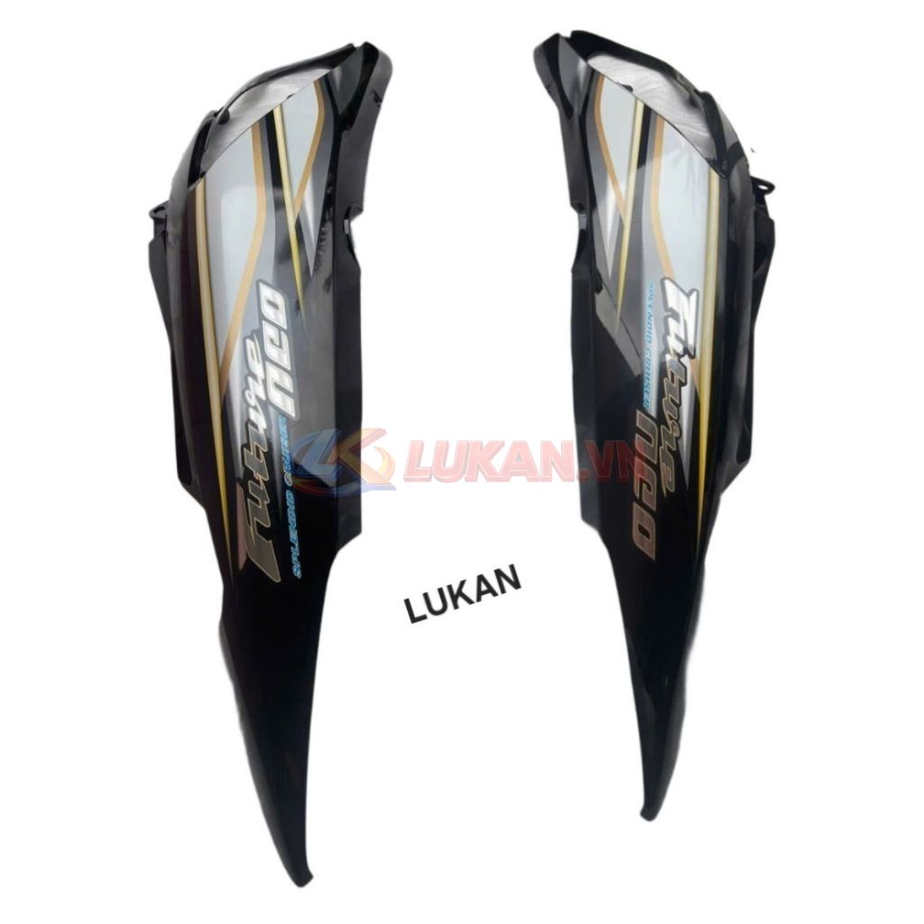 Cặp nhựa ốp thân sườn xe FUTURE NEO 125 Đen zin tem cánh chim - Ảnh 4