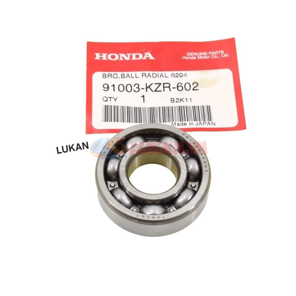 Vòng bi, bạc đạn xe máy 6204... zin chính hãng 91003-KZR-602 - Ảnh 3