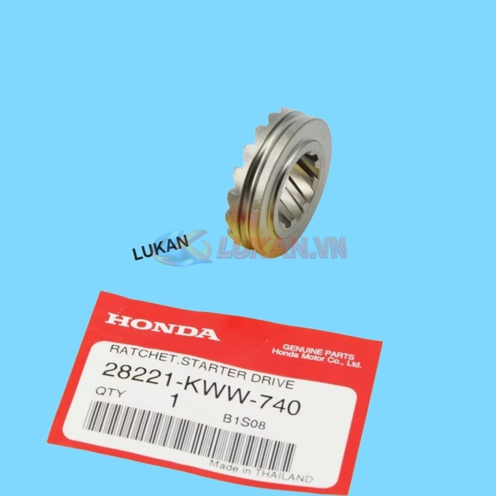 Bánh răng, rảnh trượt nhông giò đạp xe WAVE S110, RSX, BLADE, A110... zin 28221-KWW-740 - Ảnh 2