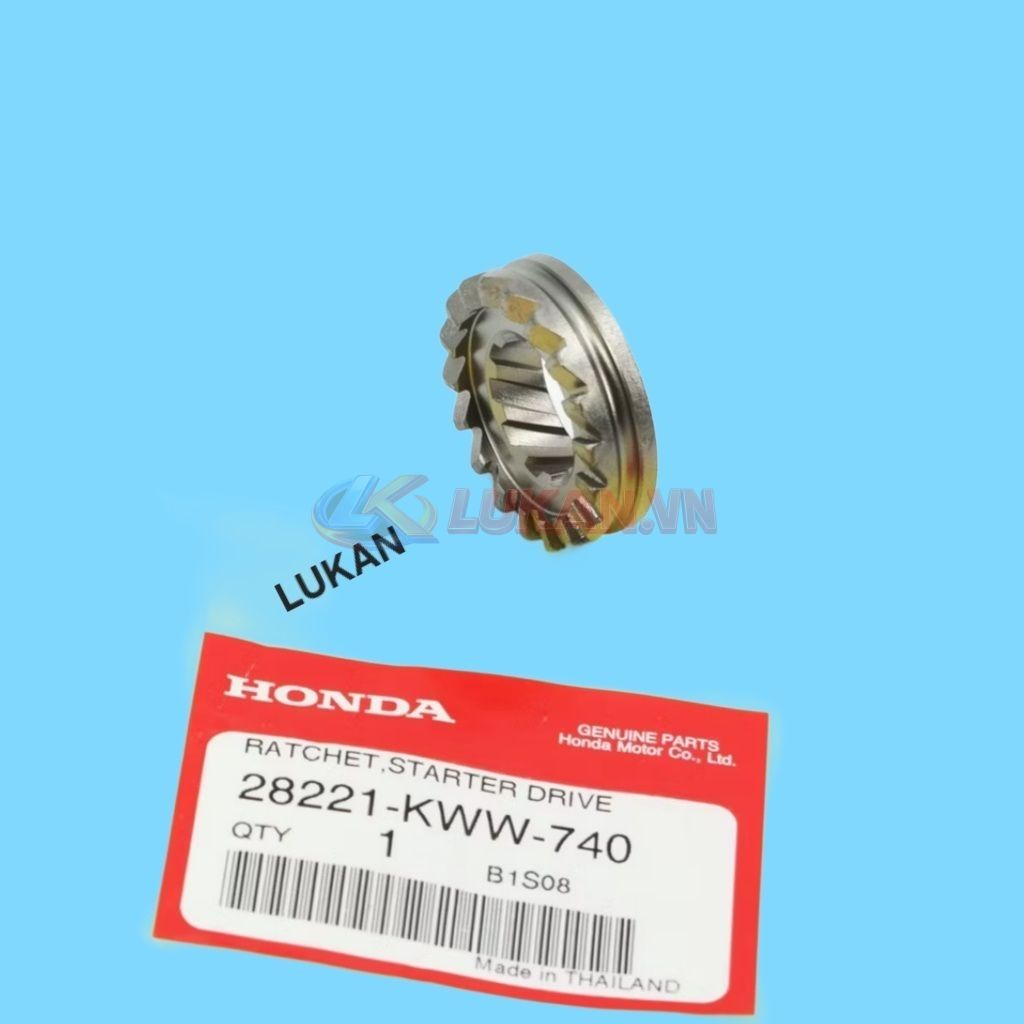 Bánh răng, rảnh trượt nhông giò đạp xe WAVE S110, RSX, BLADE, A110... zin 28221-KWW-740 - Ảnh 3