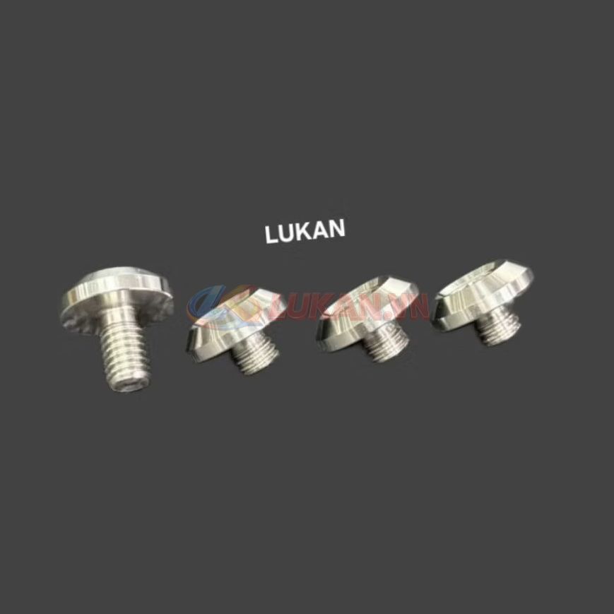 Bộ 4 ốc inox CNC bắt hộp xích, sên cacte xe DREAM, WAVE, FUTURE....