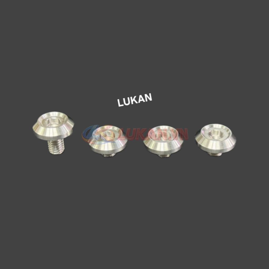 Bộ 4 ốc inox CNC bắt hộp xích, sên cacte xe DREAM, WAVE, FUTURE.... - Ảnh 3