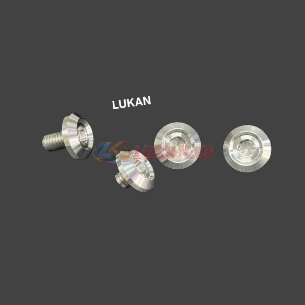 Bộ 4 ốc inox CNC bắt hộp xích, sên cacte xe DREAM, WAVE, FUTURE.... - Ảnh 5