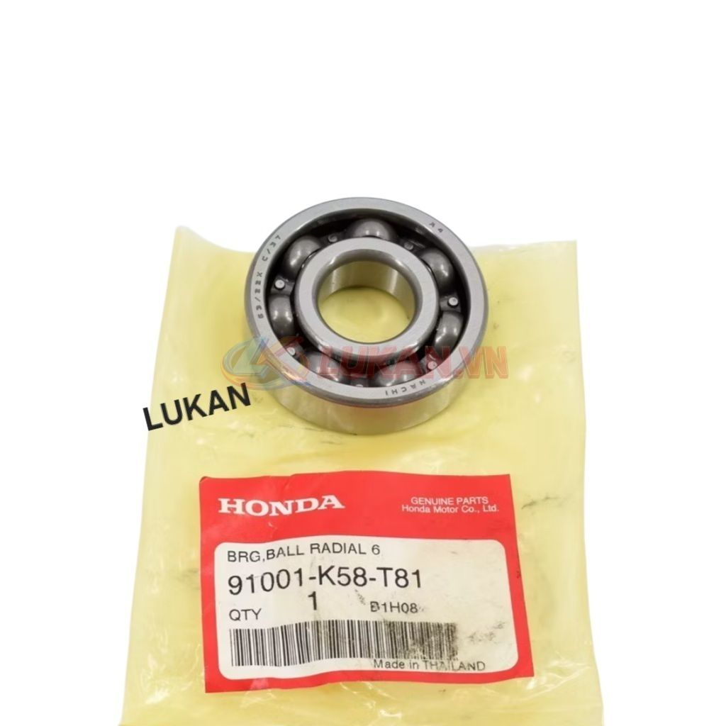 Vòng bi, bạc đạn dên trục khuỷu, biên WAVE S110, RSX, BLADE, A110... 63/22 zin 91001-K58-T81, KWS-901