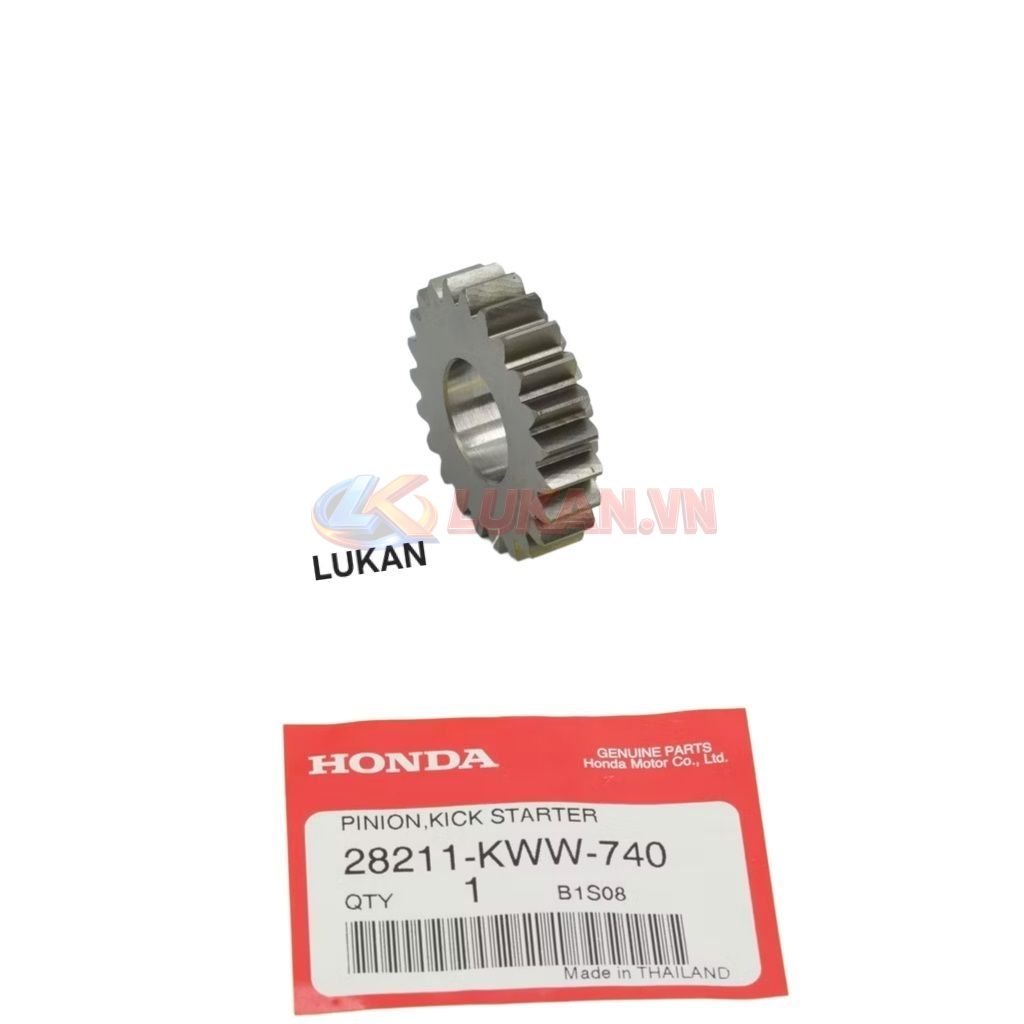 Bánh răng, nhông trượt giò đạp khởi động WAVE S110, RSX, BLADE, A110.... zin 28211-KWW-740 - Ảnh 5