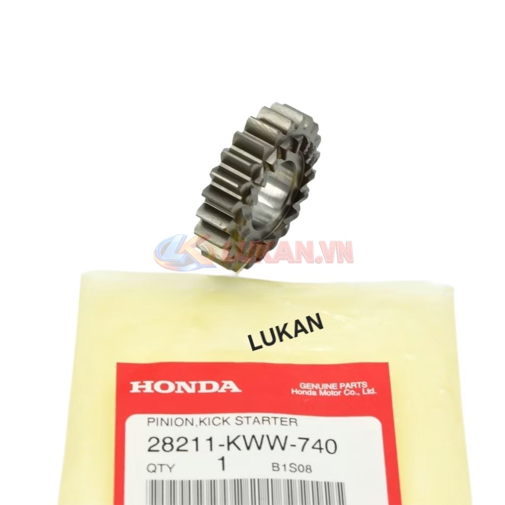 Bánh răng, nhông trượt giò đạp khởi động WAVE S110, RSX, BLADE, A110.... zin 28211-KWW-740 - Ảnh 2