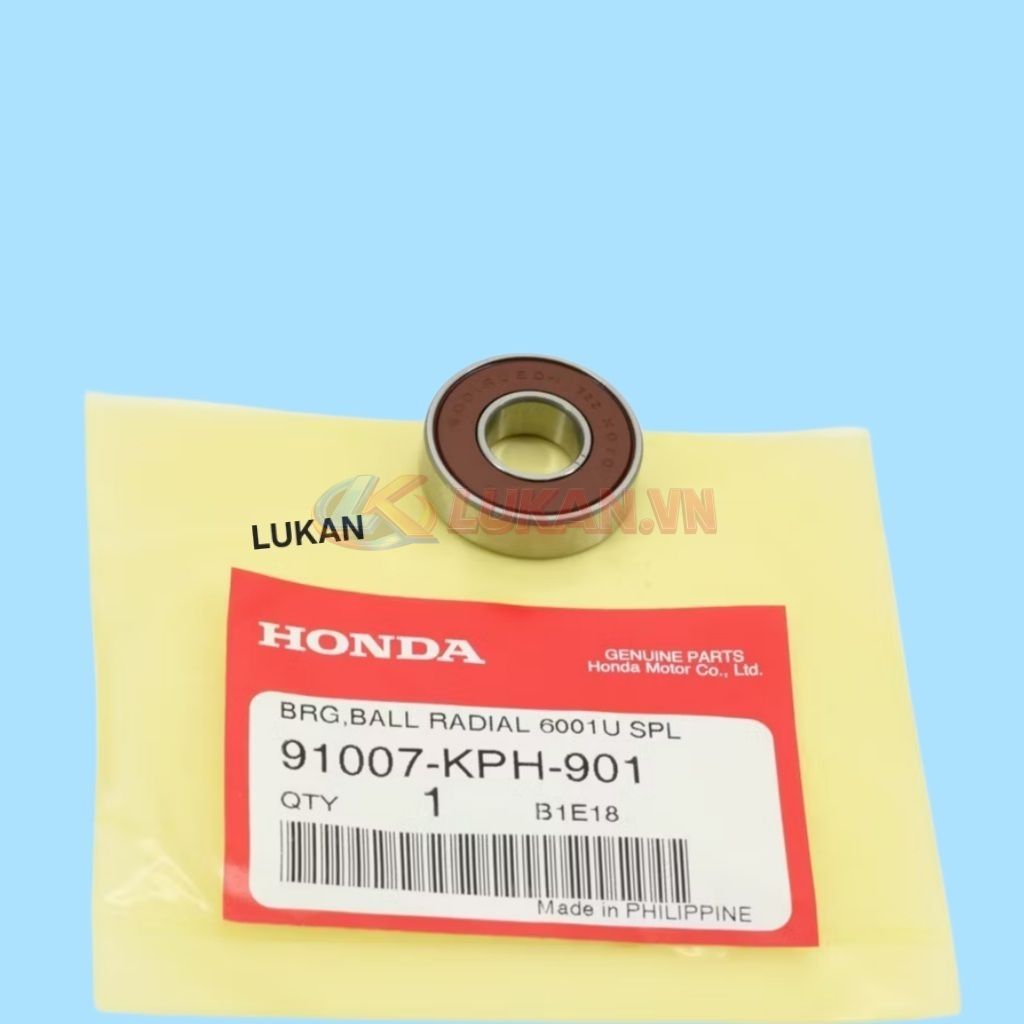 Vòng bi, bạc đạn cốt dên lốc nồi côn FUTURE 2, NEO, MẬP, LED 125... 6001U zin 91007-KPH-901 - Ảnh 2