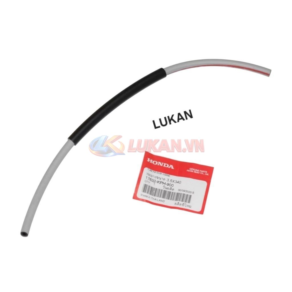 Ống dây dẫn xăng dài trắng đỏ xe FUTURE 2, NEO, X 125... 3,5x340 zin 17632-KPH-900 - Ảnh 2