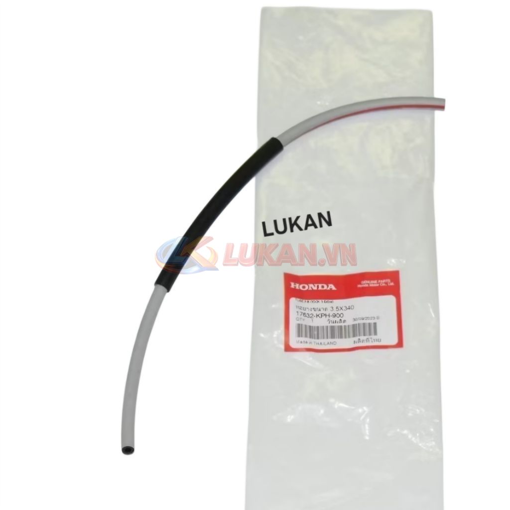 Ống dây dẫn xăng dài trắng đỏ xe FUTURE 2, NEO, X 125... 3,5x340 zin 17632-KPH-900 - Ảnh 4