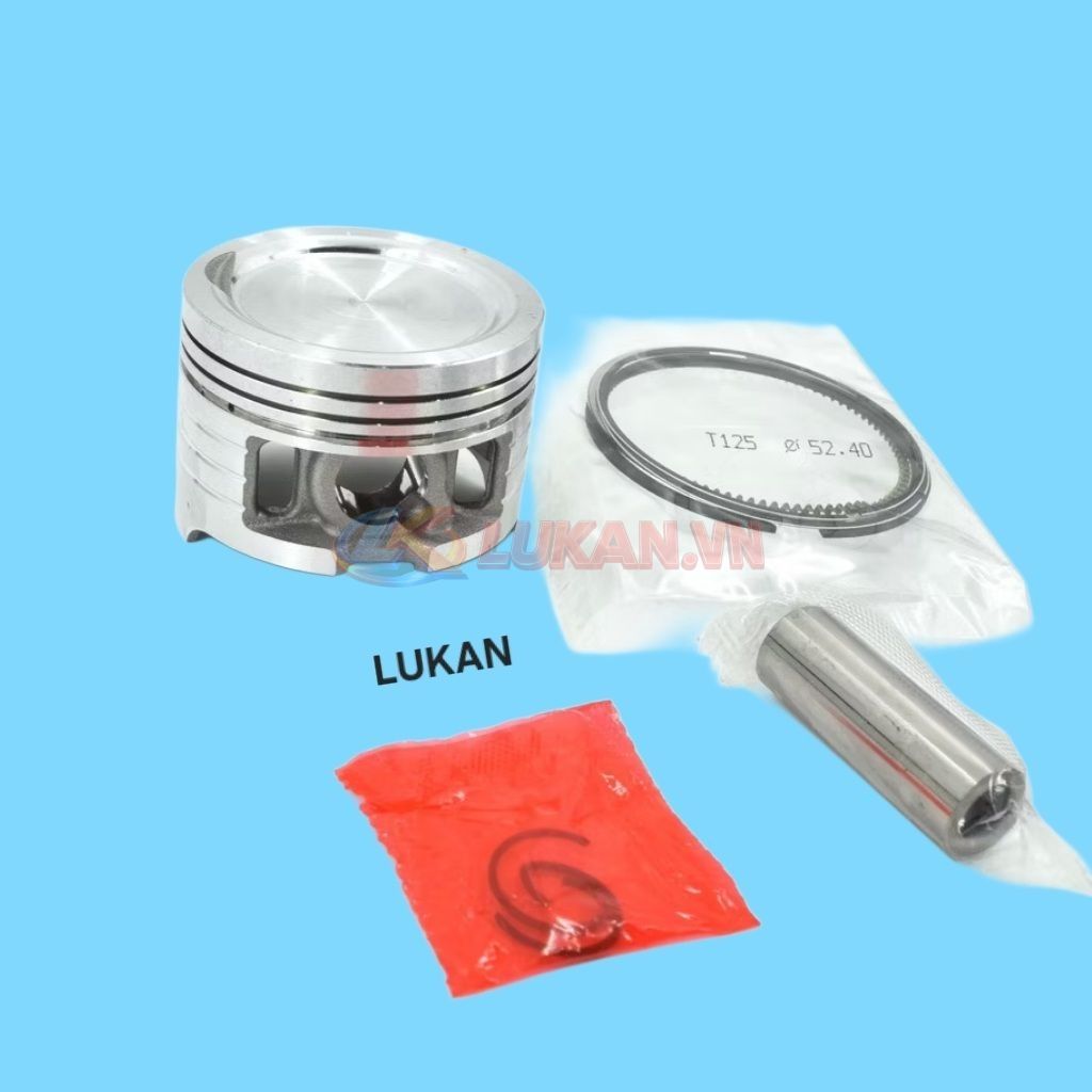 Bộ lòng, nòng hơi xi lanh xe FUTURE MẬP, LED, MSX 125... luôn piston bạc 52mm - Ảnh 3