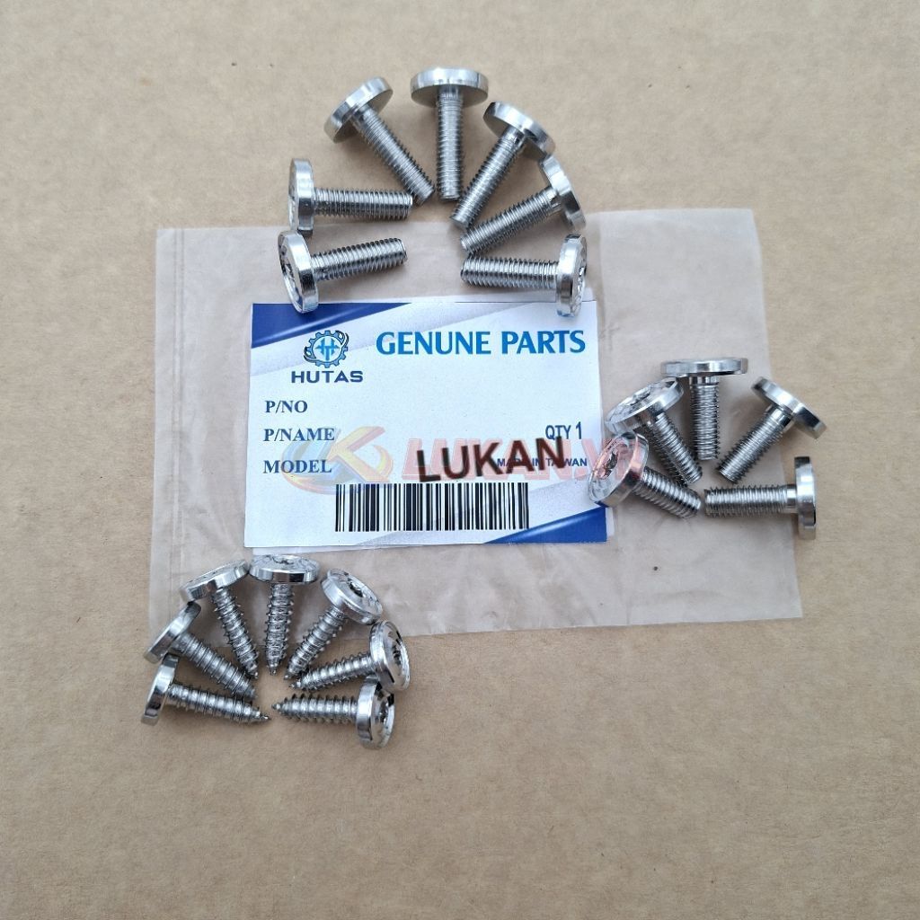 Bộ 19 ốc inox, vít bắt nhựa dàn áo CNC xe WAVE, FUTURE, WINNER.... - Ảnh 3