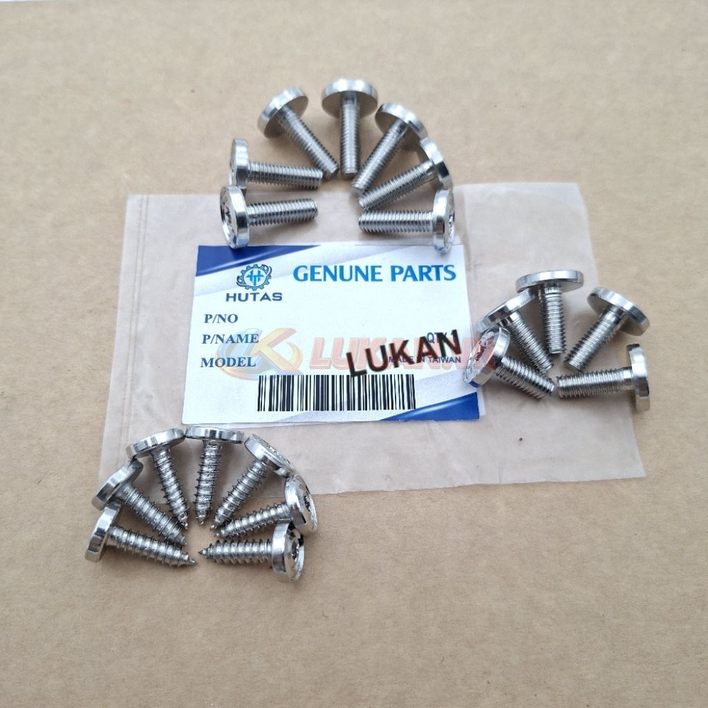Bộ 19 ốc inox, vít bắt nhựa dàn áo CNC xe WAVE, FUTURE, WINNER.... - Ảnh 6