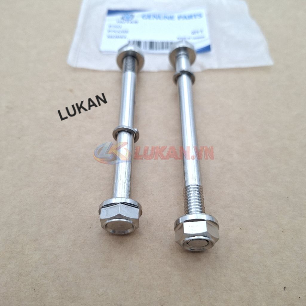 Cặp ốc cốt treo máy inox, bu lông CNC xe WAVE Thái, ALPHA, ZX, FUTURE 1, RS, S100....